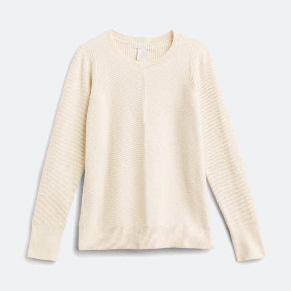 NWOT Design History Textured Crewneck Sweater